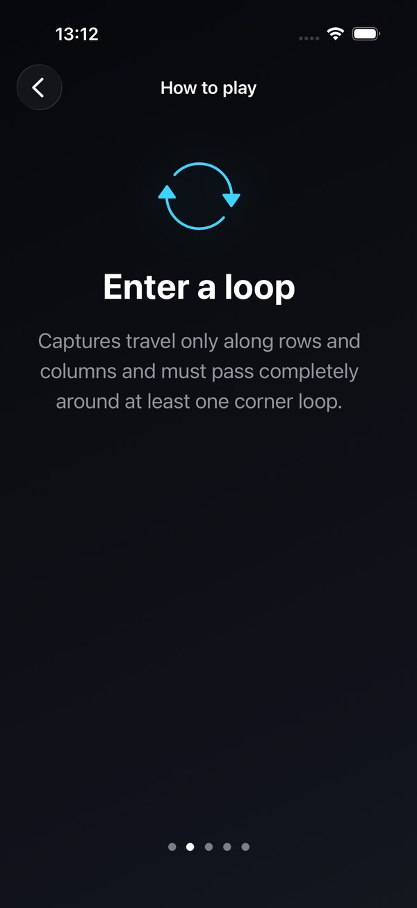 Loopstone tutorial explaining how captures enter a corner loop